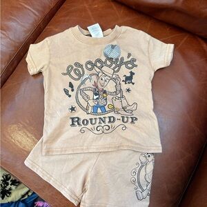 Toy Story Woody and Bullseye Tan Kids Set